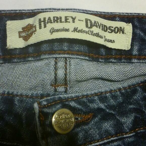 Harley-Davidson Bootcut Denim Blue Jeans 8 - Picture 5 of 9